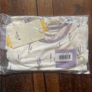 NIB NWT Kyte Baby Short Sleeve with Pants Lavender Pajamas size 18-24 M